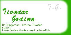 tivadar godina business card